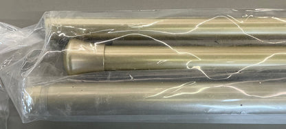 48 in. - 84 in. 1 in. Single Curtain Rod Kit in Light Gold(clearance)
