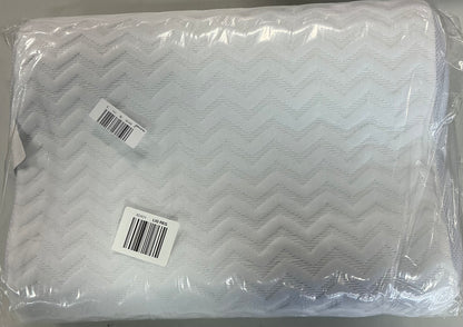 Comfort Tech Contour Pillow Featuring Serene Foam 20”x15”-White
