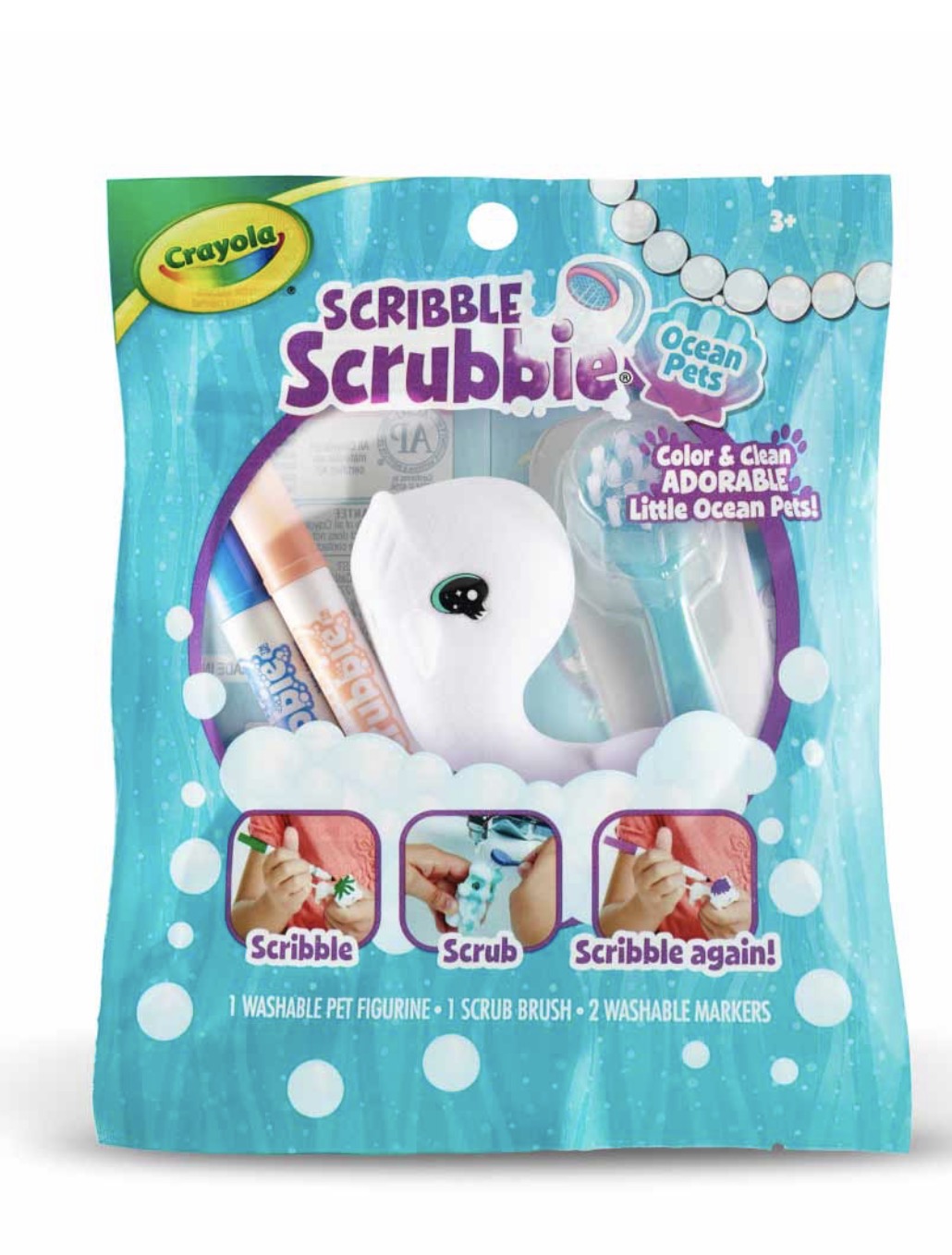 Crayola Scribble Scrubbie Ocean Pets 1-count