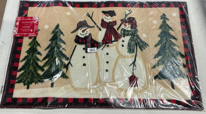 Avanti Snowman Gathering Bath Rug 20x30 Inch