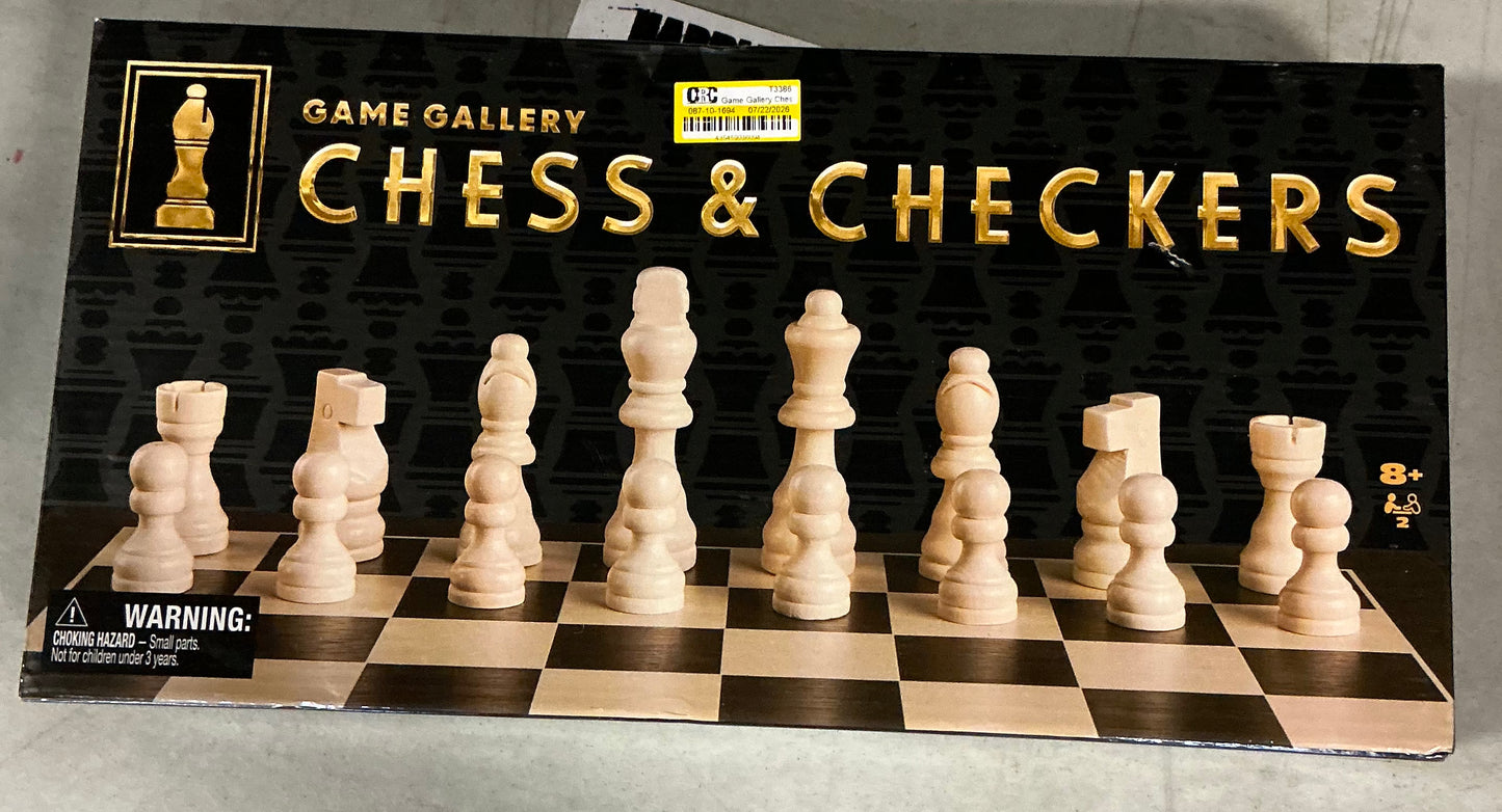 Game gallery chess & checkers - OPEN BOX