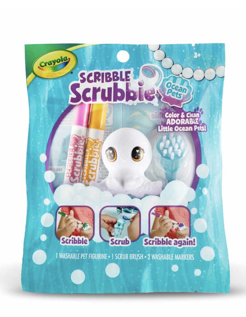 Crayola Scribble Scrubbie Ocean Pets 1-count