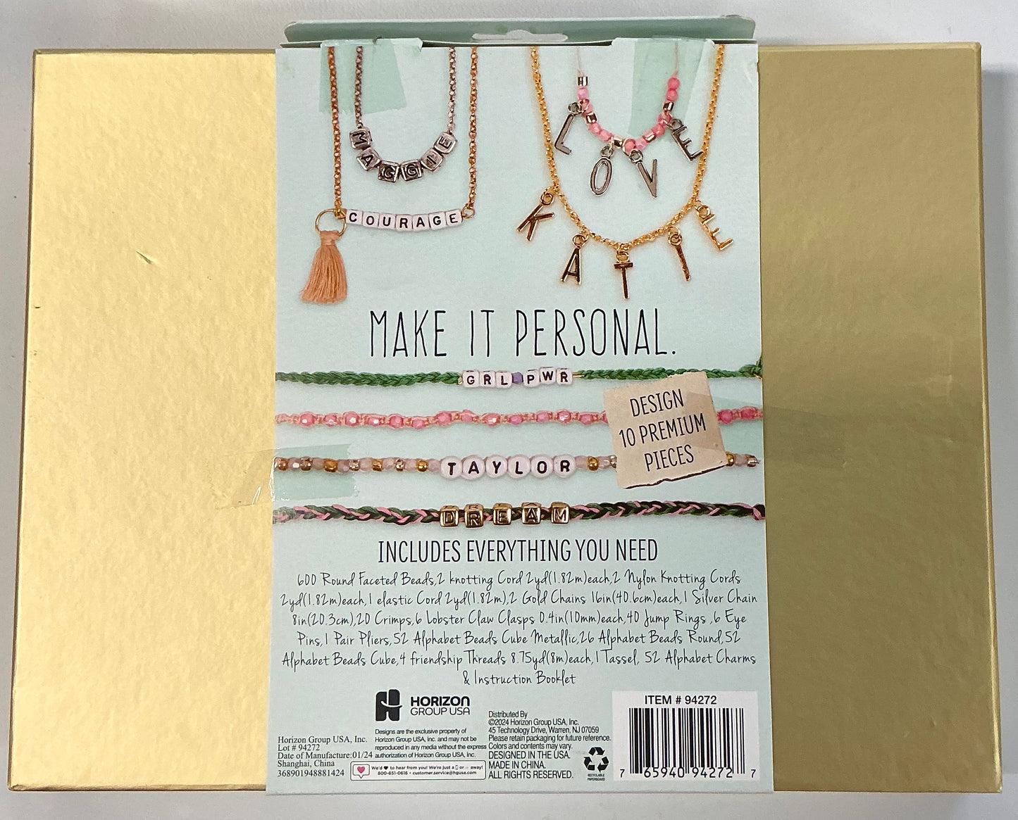 STMT D.I.Y. Personalized Jewelry Kit.