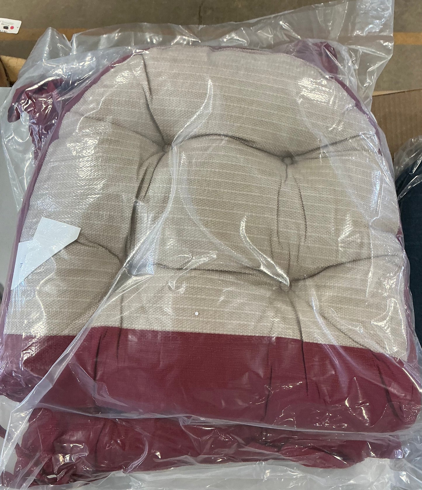 Sweet Home Collection™ Rocking Chair Cushion 2 Piece Tufted Non Slip Set of Upper and Lower Cushions