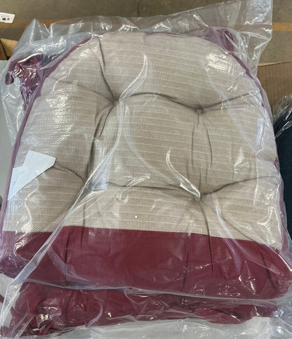 Sweet Home Collection™ Rocking Chair Cushion 2 Piece Tufted Non Slip Set of Upper and Lower Cushions