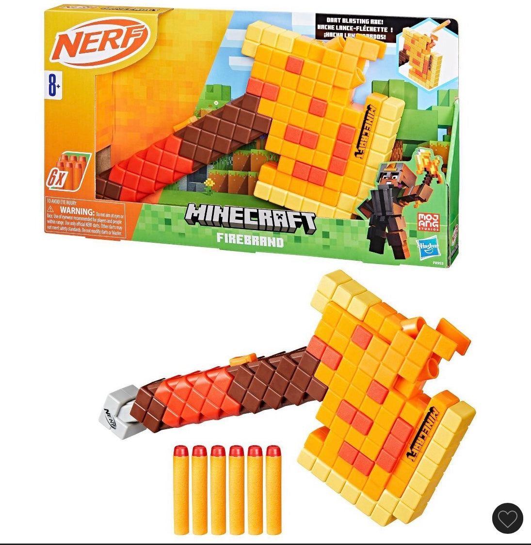 Nerf Minecraft firebrand axe