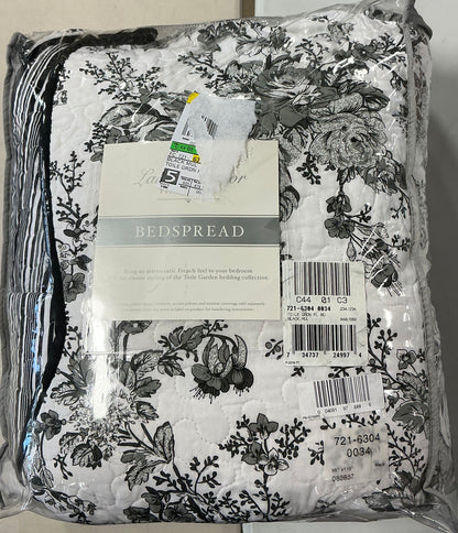 Toile Garden Cotton Quilt Bedspread only Full