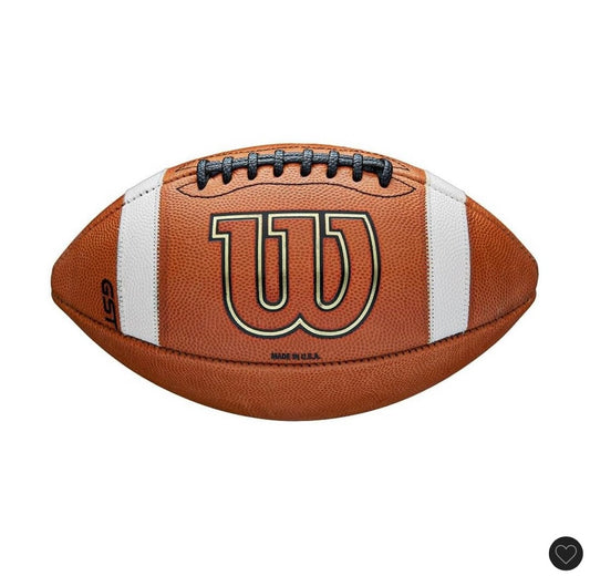 Wilson GST speed skin official football- brown: regulation size, leather composite, butyl bladder - MINOR COSMETIC FLAWS