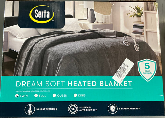 Serta® Dream Soft Heated Blanket Twin-Ivory