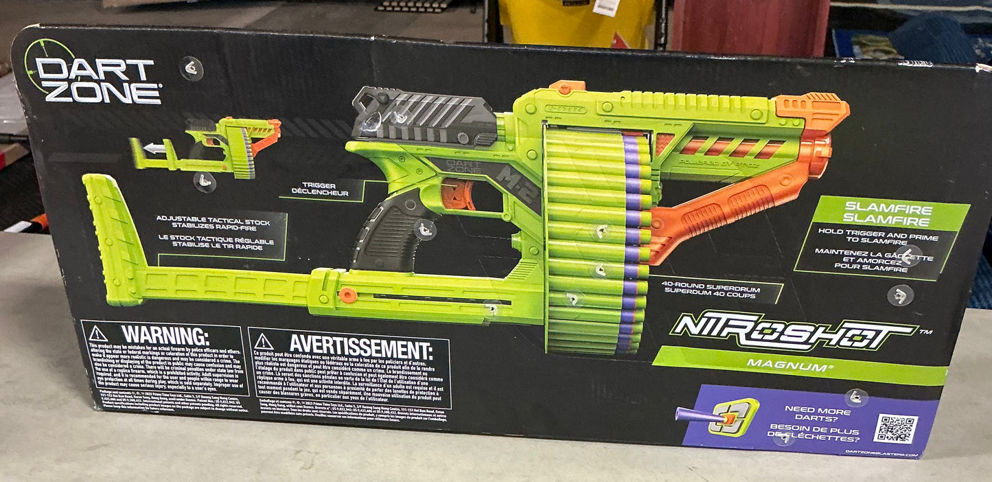 Dart zone nitroshot magnum X2 superdrum dart blaster - PICK UP ONLY