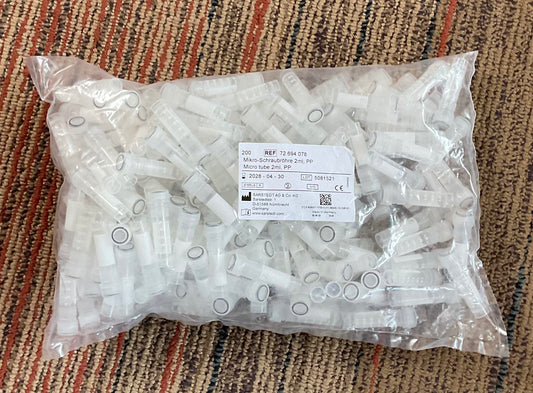 Free-Standing Microcentrifuge Tubes with Screw Caps