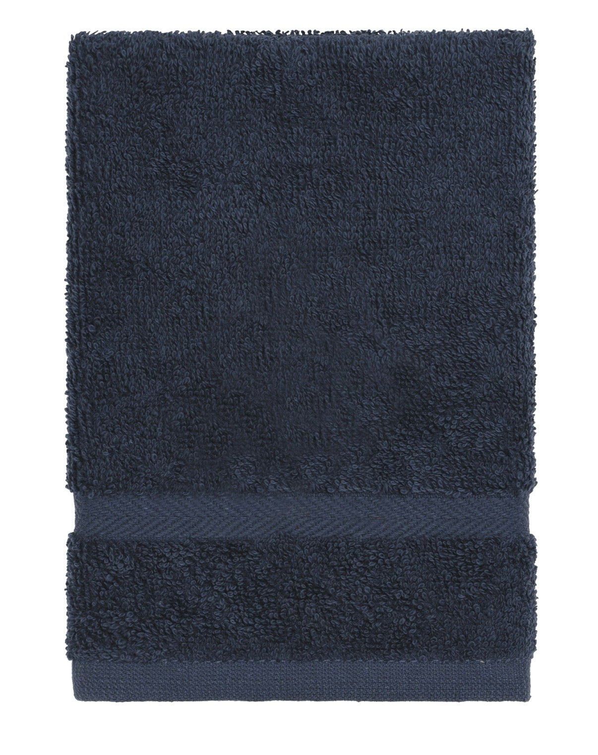 2-pieces towel set 100% cotton-1 bath towel and 1 wash cloth navy