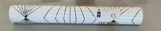 Vicente diamond vector 33” L x 20.9” W wallpaper roll color ebony/eggsshell