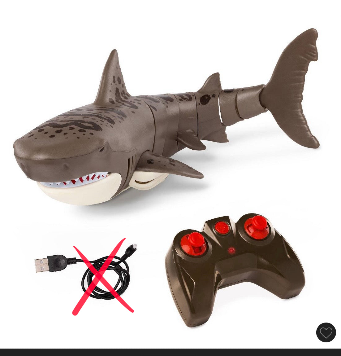 TERRA by Battat remote control leopard shark - OPEN BOX - MISSING CHARGER