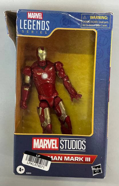THRIFTY 70 - marvel legends series Iron Man mark III action figure - AS IS - USED - MISSING PIECES - FINAL SALE - NO RETURNS