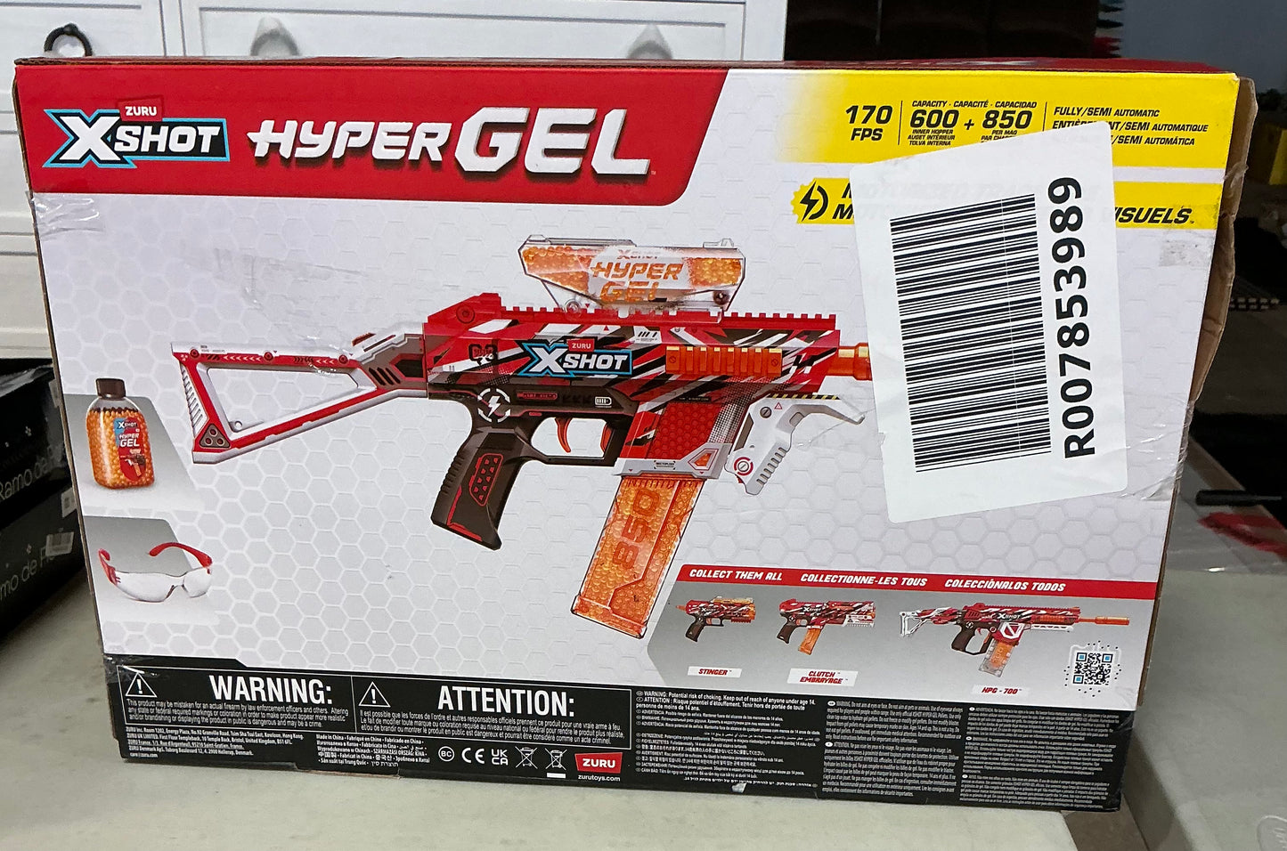 ZURU Xshot hyper gel medium toy gel blaster - OPEN/DAMAGED BOX - PRODUCT IS NEW - PICK UP ONLY