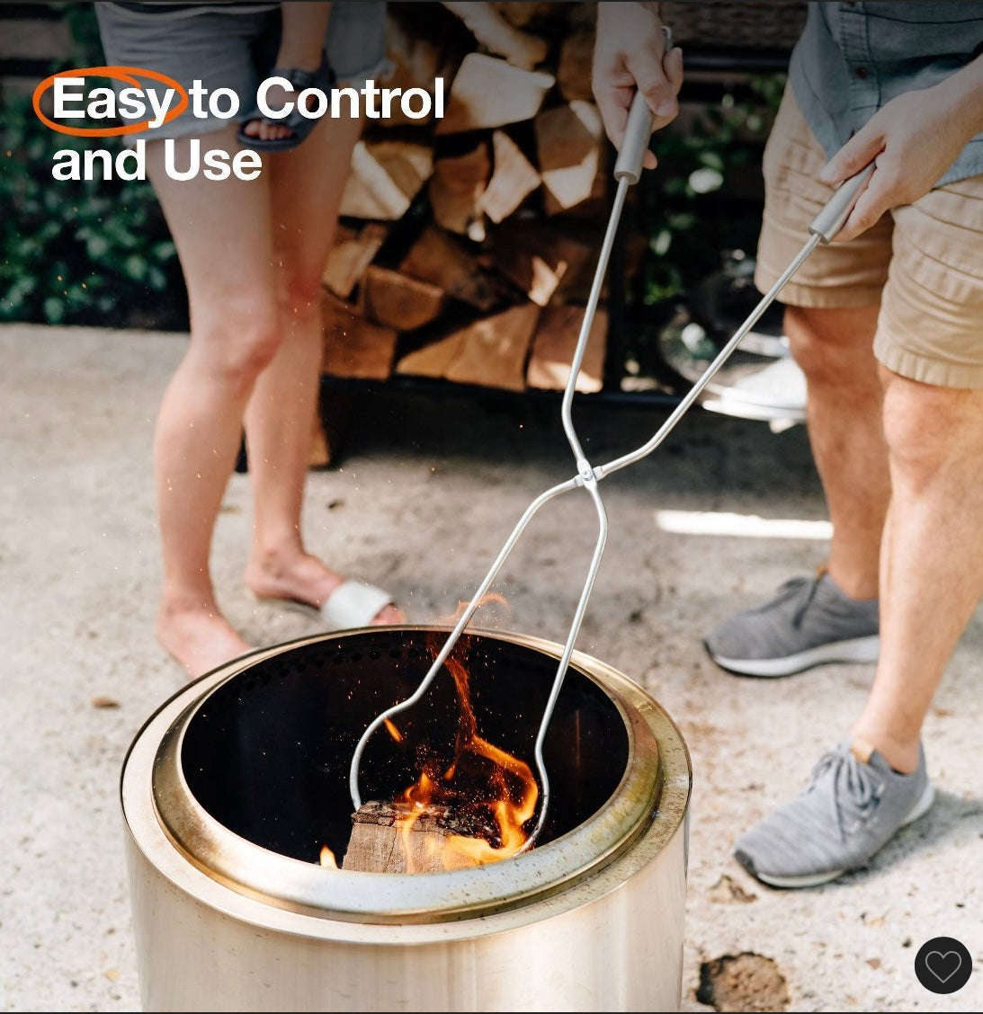 Solo stove bonfire fire pit tool kit stainless steel finish - OPEN BOX - PICK UP ONLY