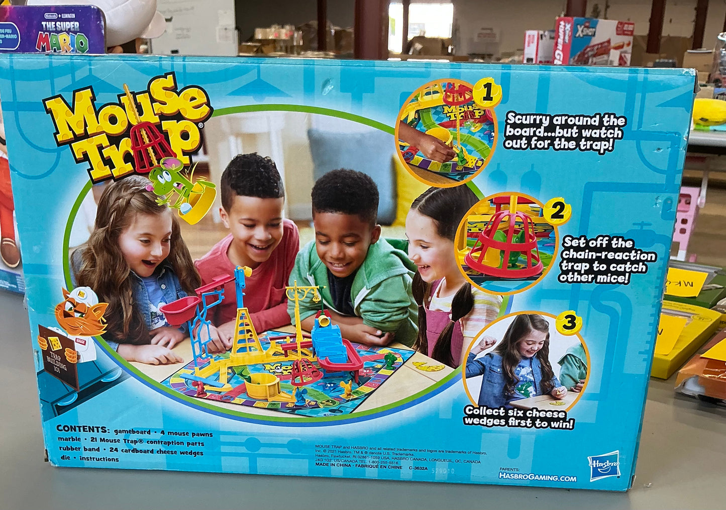 Classic Mouse Trap board game - AS IS - MISSING RUBBERBAND