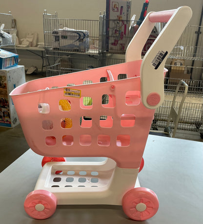 Gigglescape shopping cart and accessories playset: fits 14-inch dolls, includes play food, 12 doll accessories - AS IS - SOME MINOR COSMETIC FLAWS