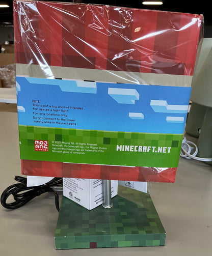 Minecraft TNT table lamp (includes LED light bulb) - SOME COSMETIC FLAWS