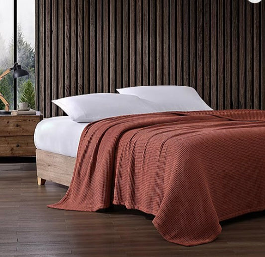 Eddie Bauer Solid 100% Cotton Blanket king