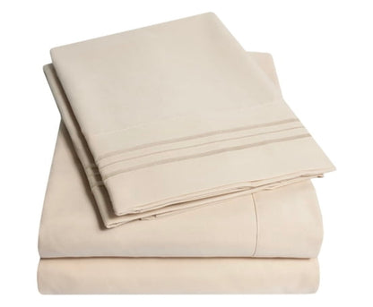 Sweet Home Collection™ 18"-24" Extra Deep Pocket, Double Brushed High End Microfiber Sheet Set king