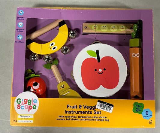 Gigglescape fruit & veggie instruments set