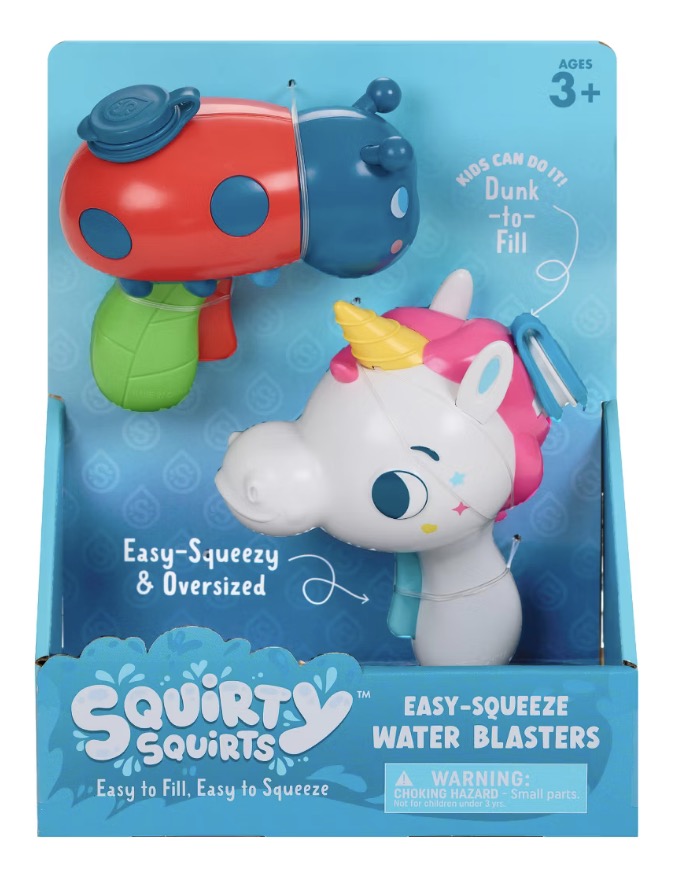 Chuckle & Roar Squirty Squirts Blasters 2pk - Unicorn & Ladybug