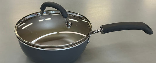 Thrifty 70- Rachael Ray Create Delicious 3-qt. Non-Stick Everything Pan with Lid- Used-As is- Final sale- No return