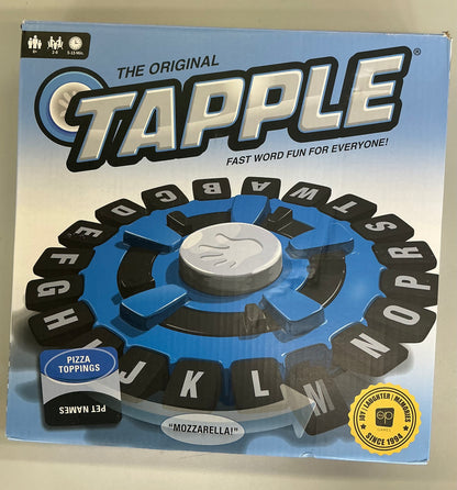 Tapple game: family word board by the op games - AS IS - OPEN BOX - MISSING 2 CARDS