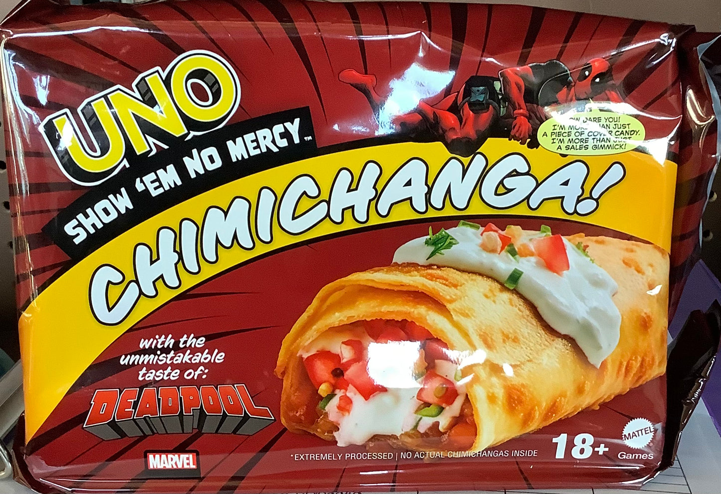 UNO No Mercy Marvel Deadpool Card Game