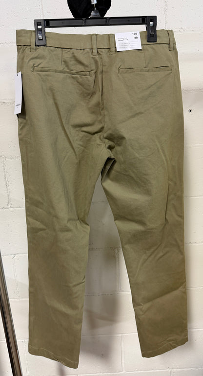 Men’s Chino Slim Fit Pants, Color Olive, Size 30 x 30