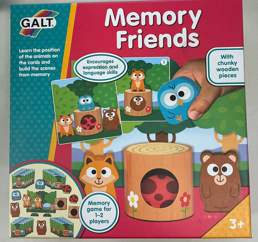 Galt Childrens Memory Friends Wooden Game