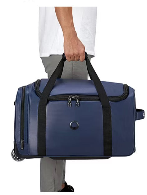 Delsey Paris Raspail 22" Rolling Carry-On Duffel Bag color black