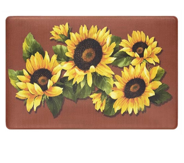 Achim Black Eyed Susan Anti-Fatigue 18"X30" Kitchen Mat