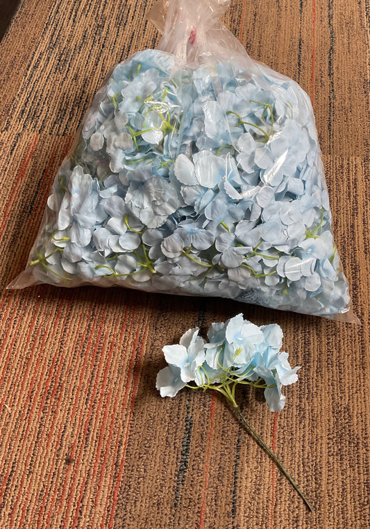 Large Bag of Blue Artificial Flowers - miscellaneous count