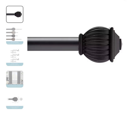 Kenney Beckett 5/8 IN Adjustable Curtain Rod - 28”X48”