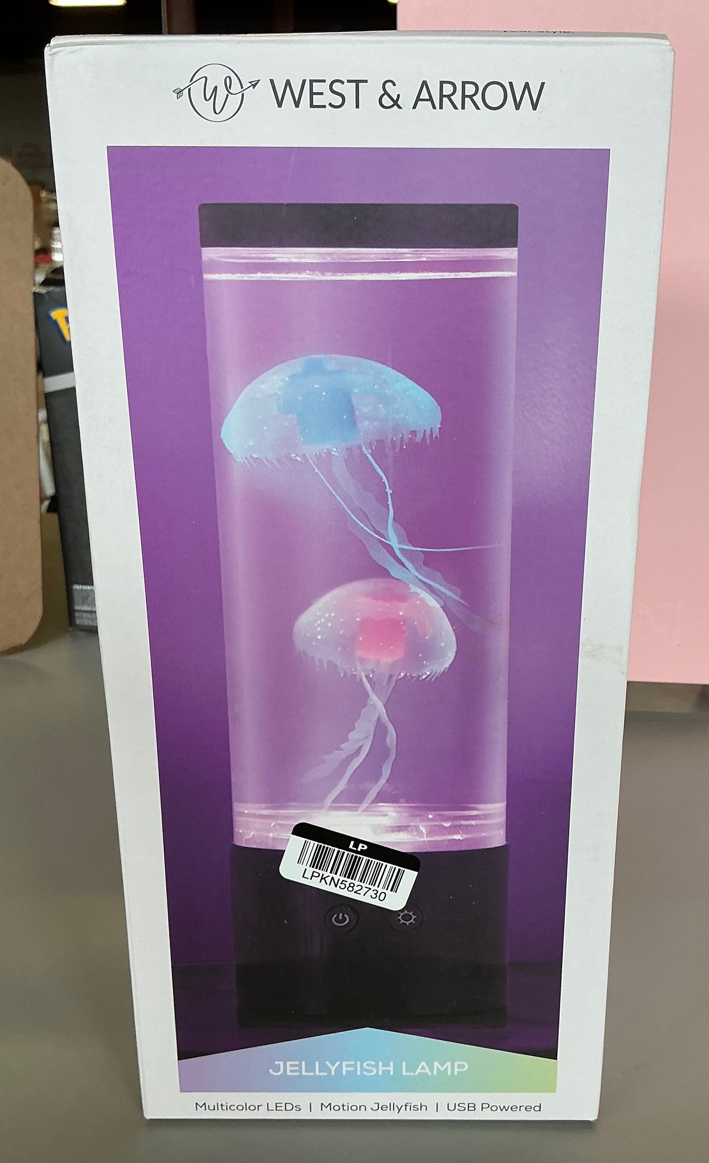 12” RGB Jellyfish lamp with USB - black - OPEN BOX