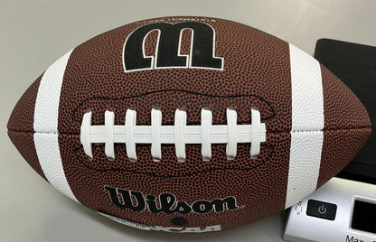 Wilson NCAA junior size football statement series - SOME MINOR COSMETIC FLAWS
