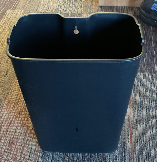 THRIFTY 70- Rectangular Black Trash Can