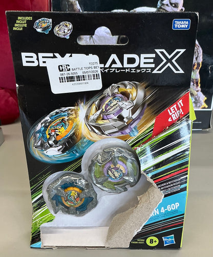 Beyblade Bite Croc 3-60LF and Sting Unicorn 4-60P battle tops