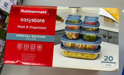 Rubbermaid Easy Store 20 piece Food Storage Set