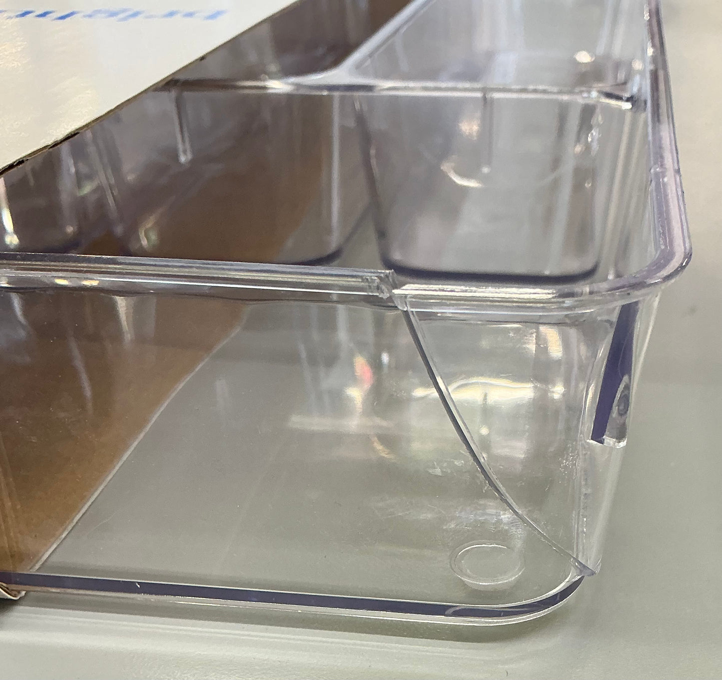 THRIFTY 70 - 6 compartment plastic drawer organizer - AS IS - CRACKED (see pictures) - FINAL SALE - NO RETURNS