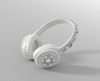Embellishment wireless on-ear headphones