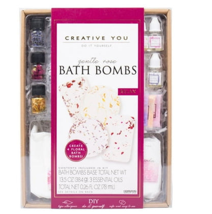Creative You Gentle Rose Do-It-Yourself Bath Bombs Kit