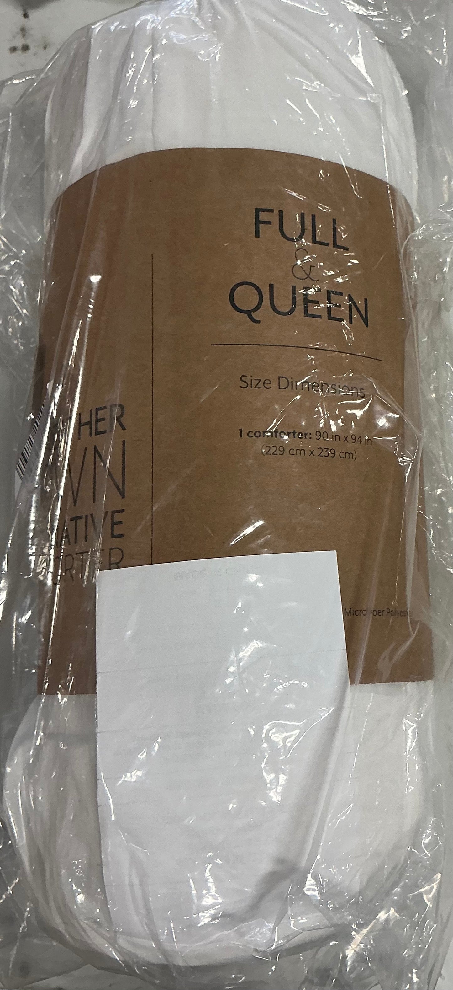 All weather down alternative comforter only Full/Queen