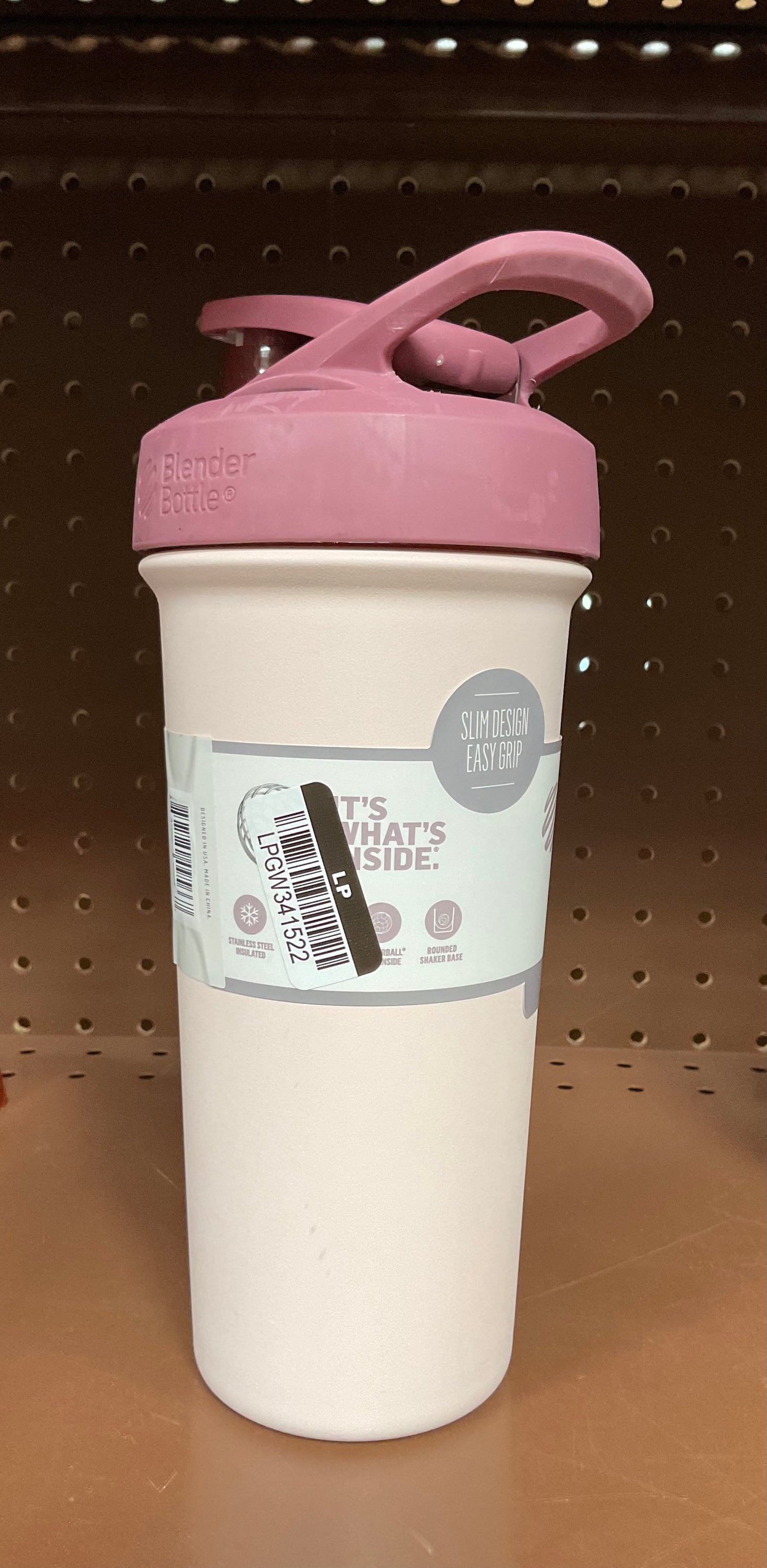 (Clearance)FINAL SALE BlenderBottle Strada Sleek, 25 oz (740 mL) insulated stainless steel shaker bottle - Sahara Sunset