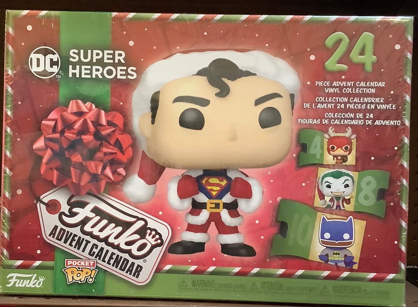 Funko Pop!
Advent Calendar - DC Super Heroes
2023, 24 Pocket Pop! Vinyl Figures