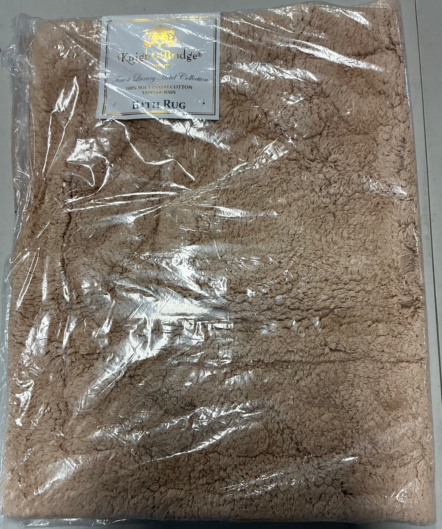 Knightsbridge Chain Bath Rug Natural-20in x 30in