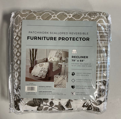 Linery Patchwork Recliner Protector 79 in x 68 in